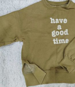 Olive "Have A Good Time" Sweatshirt
