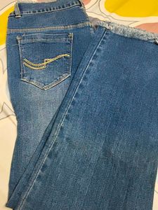 Denim bootcut blue jeans