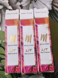 MyGlamm LIT Nail Enamel Set 3