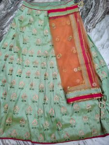 Pure Banaras Half Saree