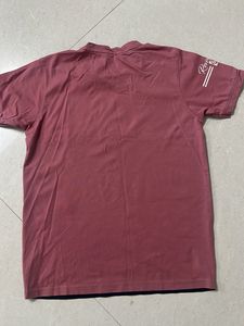 Graphic Print Two-Tone T-Shirt