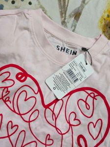 Pink Heart Graphic T-Shirt