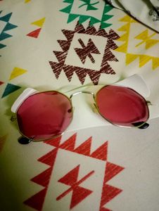 Retro Pink Tinted Sunglasses