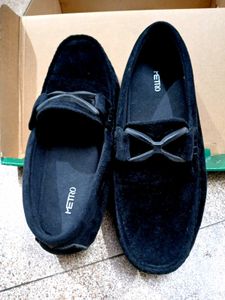 Metro Black Loafers (Unisex) UK Size 3