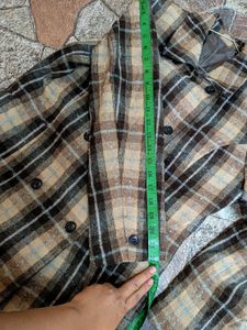 Tweed Plaid Double-Breasted Jacket