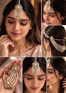 Exquisite Pearl & Kundan Tikka for Women