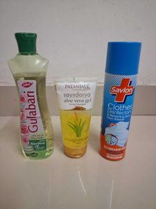 Dabur Gulabari & Patanjali Aloe Vera