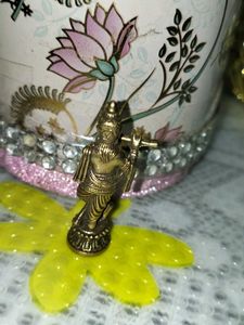 Lord Krishna miniature statue