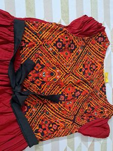 Red Ethnic Gown