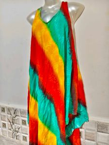 🔥 BUY 1, GET 1 FREE 🔥Tie-Dye Layered Ethnic Gown