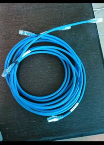 4 pics Blue Ethernet Cables