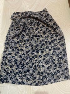 Vintage Floral Midi Skirt
