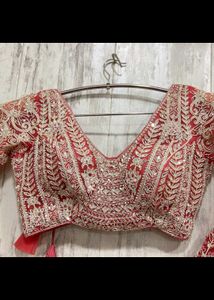 Embroidered Red Lehenga Choli Set