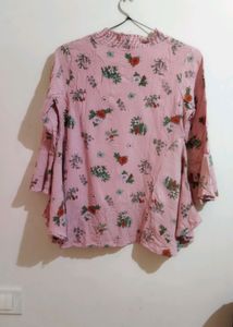 Floral Rayon Top For Girls