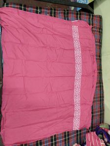 Pink Floral Dress Material