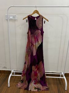 Orchid Printed Embellished Maxi Dress
