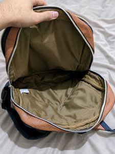 Imported Korean Premium Navy Canvas Backpack