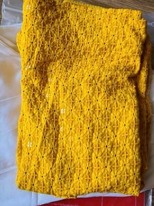 Vibrant Yellow Embroidered Kurta