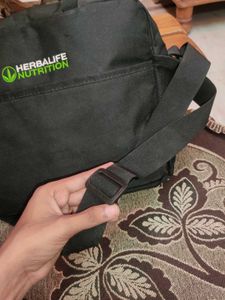Herbalife Nutrition X Crocodile Black Sling Bag