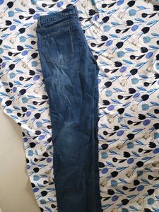 Stylish Ripped Blue Denim Jeans