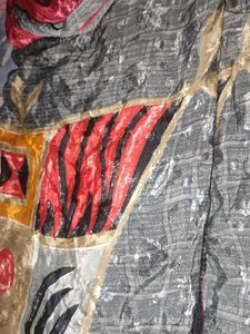 Vibrant Patchwork Saree