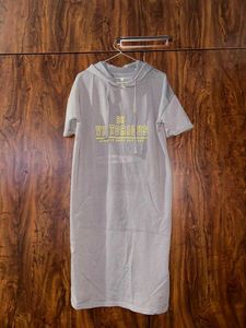 Grey "Be Victorious" Hoodie Dress