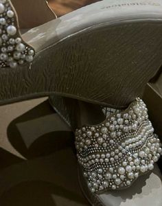 Embellished Wedge Sandals