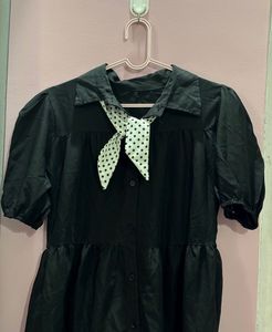 Chic Black Tiered Dress