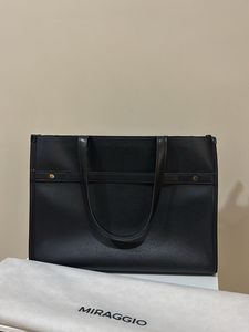 MIRAGGIO Black Tote Bag
