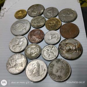 15 Rare vintage foreign coins.