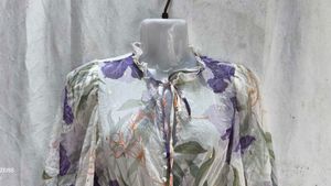 Sheer Floral Print Mini Dress