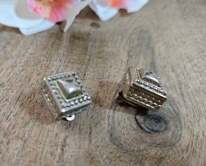 Vintage Square Stud Earrings