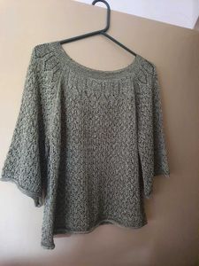 Olive Green Knit Top
