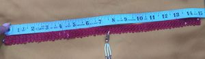 combo of two  self made chokers:maroon and  off white