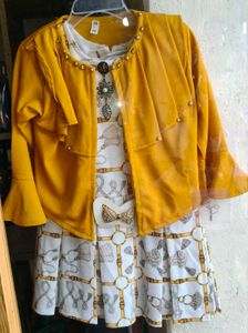 Chic Mustard Yellow Jacket Dress Set
