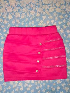 Hot Pink Mini Skirt