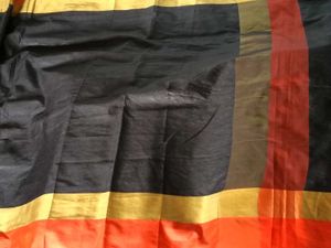 NewElegantCottonSilkSaree-Orange&amp;Blck-Extra