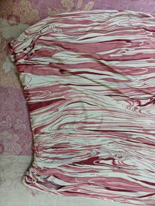 Pink Abstract Print Palazzo Pants