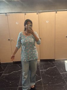 floral short kurti