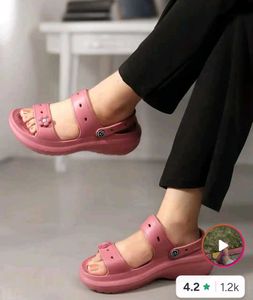 Cute Pink Flower Sandals