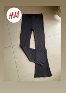 H&M Flared Ribbed Leggings For Women