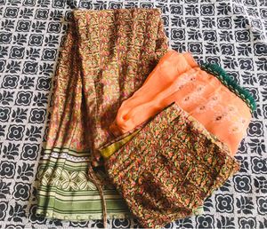 Lehanga Odani &amp; Blouse 💚🧡
