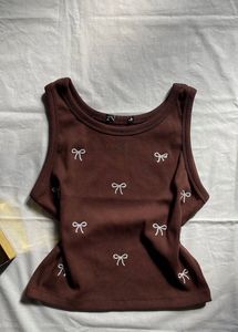 Brown tank top