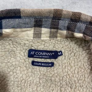 Men's Plaid Flannel Lined Shirt Jacket