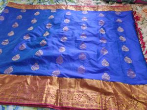 Beautiful Blue &amp; Pink Saree