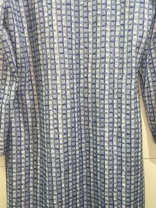 Vintage Blue Plaid Nightgown