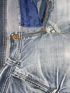 Men's Washed Denim Jeans