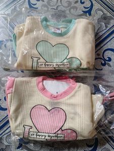 Girls Peach Kurta Set with Embellishments