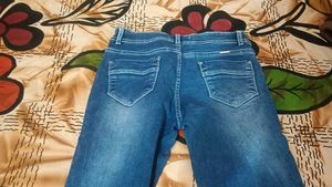 Stylish Ripped Blue Denim Jeans
