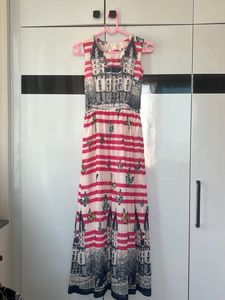 Flared long dress